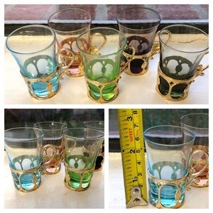 Mid-Century Set of Five Osaka Glasses Japan